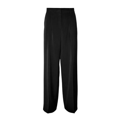VERO MODA VMTROIAN Wide Leg Trousers - Black