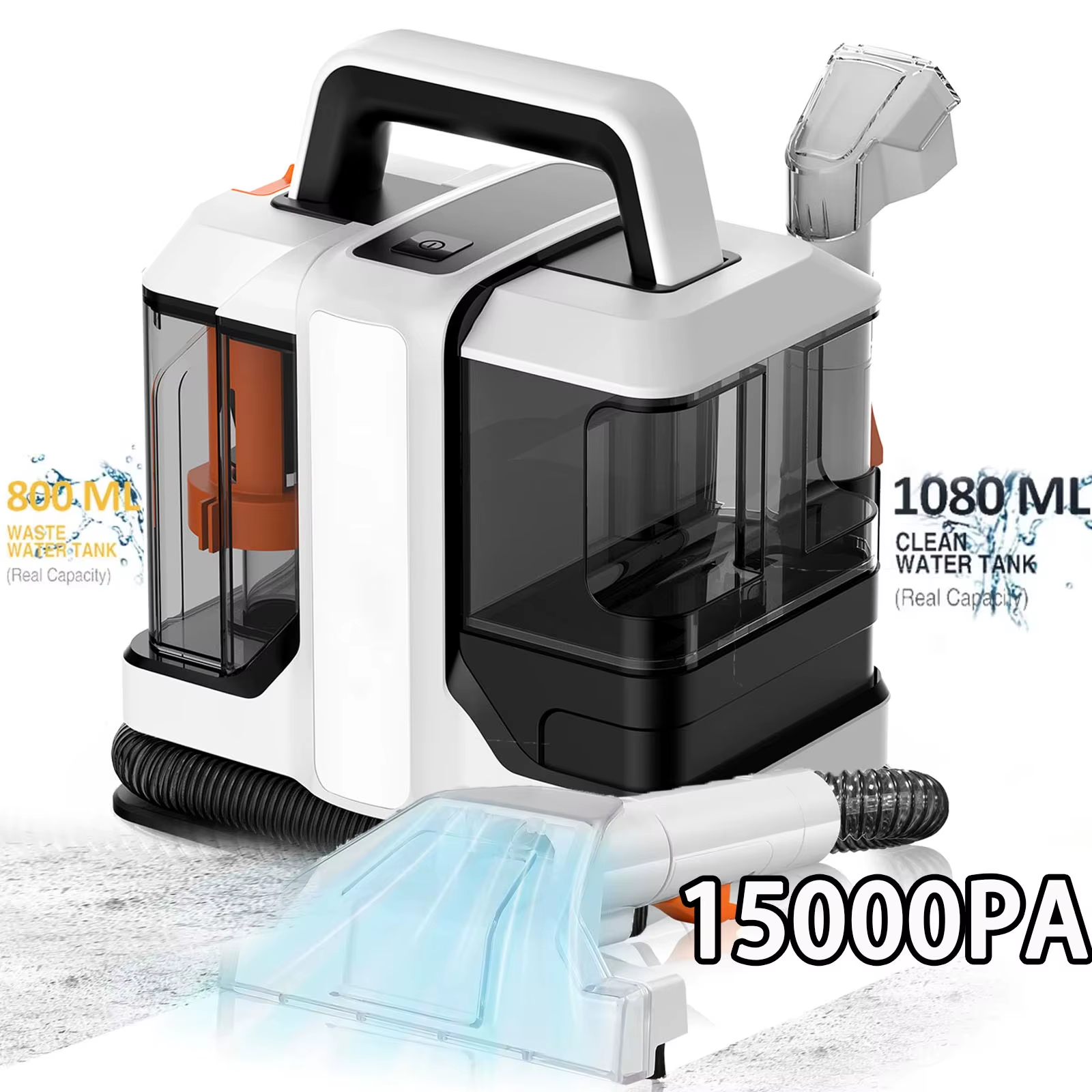 DWiusty Spot Cleaner 750W 15KPa Handheld Tapijtreiniger voor Bank Gordijn Spray Zuig Geïntegreerde Machine Huishoudelijke Reinigingsmachine