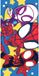 Spidey Serviette de plage 70 x 140 cm Coton Bleu/Rouge