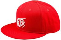 Troy Lee Designs Flat Bill Badge Pet, Unisex, One Size, Team Red