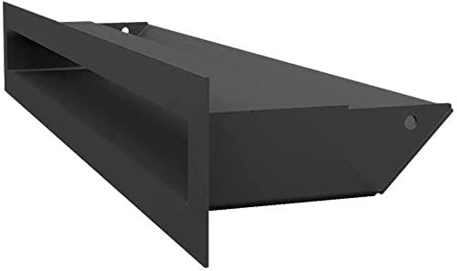 Kratki AIR ventilatierooster - 6 x 40 cm - Zwart