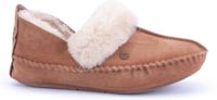 Warmbat Barrine Suede Dames Pantoffels - Cognac