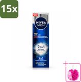 NIVEA MEN Anti-Age 2-in-1 Power Crème hydratante visage SPF 30 - 50 ml - 15 pièces