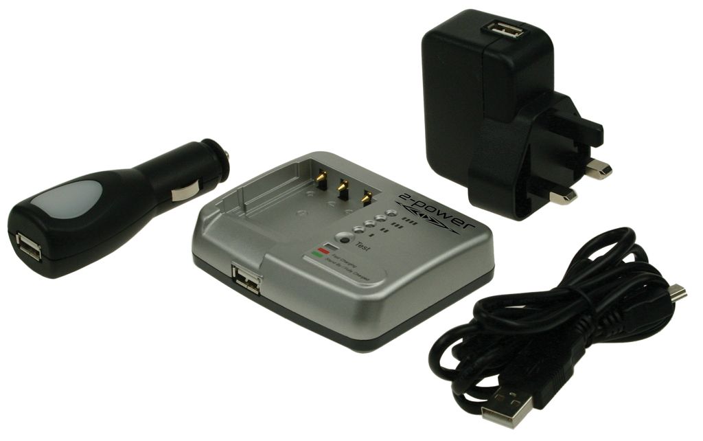 2-Power UDC0003A-UK Auto/Indoor battery charger - Black/Silver