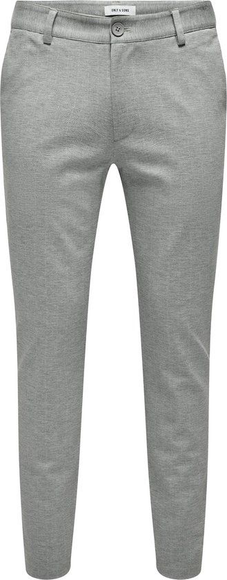 Only & Sons Onsmark Slim Herringbone Pant - Grijs - Heren - Maat W30/L34