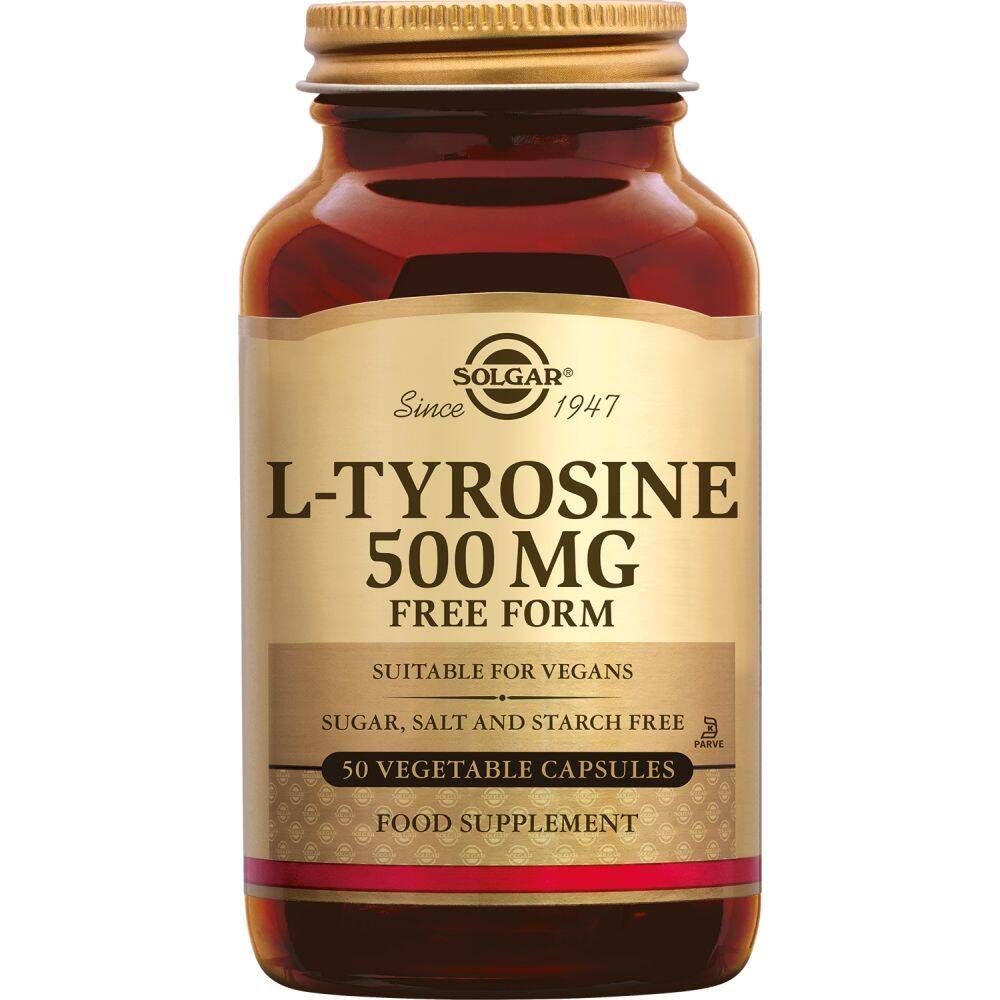 Solgar L-Tyrosine 500mg - 50 Capsules