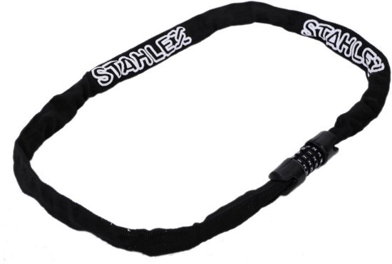 Stahlex Ã˜4mm / 100cm kettingslot schlechts 360g ketting met cijferslot Het eerste echte fietsslot voor uw kind zwart