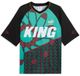 PUMA Tricot 'King' turquoise / rouge foncé / noir / blanc
