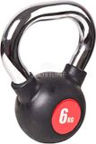 HMS KNV-Serie Kettlebell - Zwart - Gietijzer - Vinyle Buitenkant