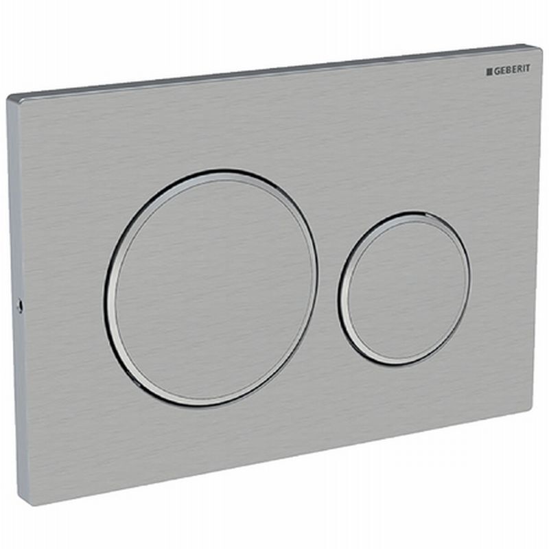 Geberit Sigma 20 bedieningsplaat kleuren: plaat ring knop geborst gepol geborst.rvs 115889sn1