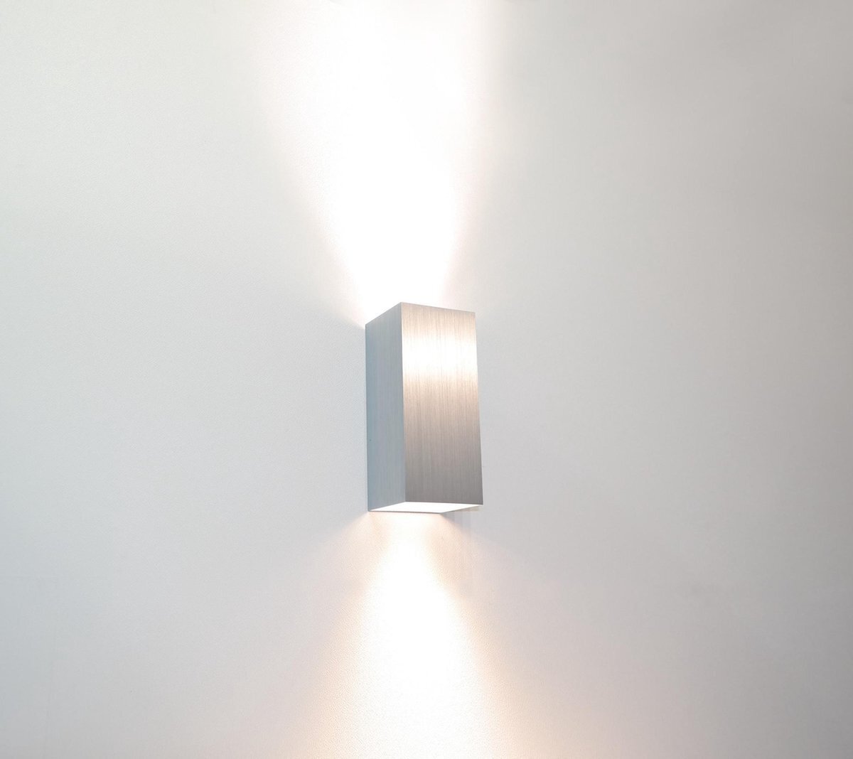 Artdelight - Wandlamp Dante 2 lichts 15,5 x 6,5 cm aluminium