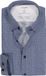 OLYMP 24/7 Luxor modern fit overhemd - tricot - marine blauw dessin - Strijkvriendelijk - Boordmaat: 40