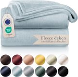 Blumtal - Fleece Deken - Super Zacht Fleece Plaid 270x230 cm - Licht Blauw