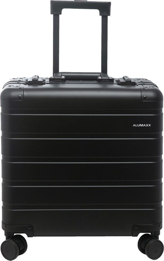 Alumaxx koffer - GRAVITY - aluminium - 4 draaibare wielen - zwart