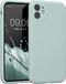 kwmobile telefoonhoesje geschikt voor Apple iPhone 11 - TPU backcover met siliconen coating - Smartphone case in cool mint