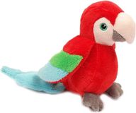 Pia Soft Toys Knuffeldier Papegaai - Rood - 12 cm