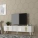 Hanah Home Elegant tv-standaard, wit en goud, 150 cm