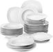 MALACASA, Serie Elisa, set de vaisselle en porcelaine de 36 pièces