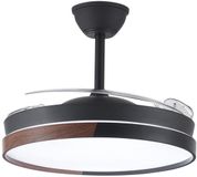 CristalRecord Ventilateur de plafond Ecoro Ø 106 cm bois noir