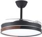 CristalRecord Plafondventilator Ecoro Ø 106 cm hout zwart