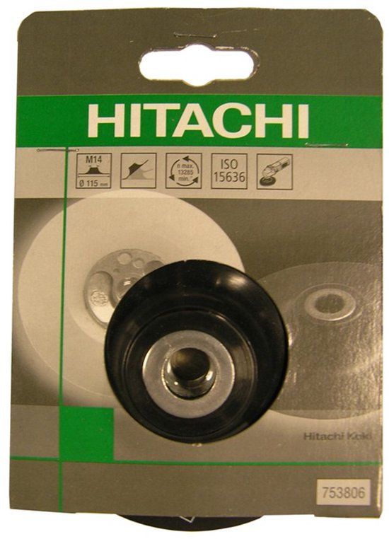 Hikoki Accessoires Hitachi Steunschijf met moer 125 mm zacht ISO 15636