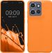 kwmobile hoesje geschikt voor Motorola Edge 60 Neo / Edge 50 Neo / ThinkPhone 25 - Back cover - TPU - Fruitig Oranje