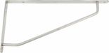 AMIG Plankdrager/steun/muurbeugel - RVS metaal - Zilver - H120 x B240 mm - Tot 65 kg