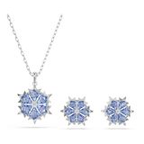 Swarovski Magic set, Sneeuwvlok, Blauw, Rodium toplaag