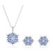 Swarovski Magic set, Sneeuwvlok, Blauw, Rodium toplaag