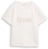 Tom Tailor T-shirt coupe ample en scuba avec imprimé - Taille M - blanc cassé 3