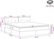 vidaXL LED opbergbed met matras Zwart 140 x 190 cm Stof