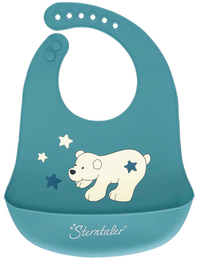 Sterntaler Siliconen slabbetje Elia Donker Turquoise