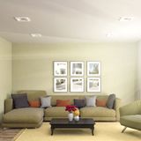V-TAC VT-801SQ LED Spots - Inbouwarmatuur - GU10 Frost Glas - IP20 - Wit