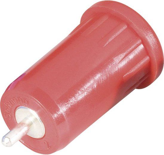 EUKANUBA Schnepp BU 4800 rt Veiligheids-labconnector, female Bus, inbouw verticaal Stift-Ø: 4 mm Rood 1 stuk(s)