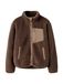 NAME IT Fleece jas 'NKNMattia' bruin / cappuccino