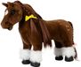Equestro Speelgoedpaard - Bruin/Wit 48x33 cm