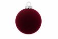 Balle de Noël 14cm en plastique, couleur rouge 1 pièce
