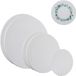 Merkloos Relaxdays Schildersdoek - Set van 6 - 3 Groottes - Rond - Wit
