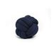 Homemania 30D-18 decoratieve sierkussen knoop, blauw van katoen, 30 x 30 x 35 cm