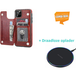 ShieldCase Wallet Case iPhone 11 Pro (bruin) met draadloze oplader
