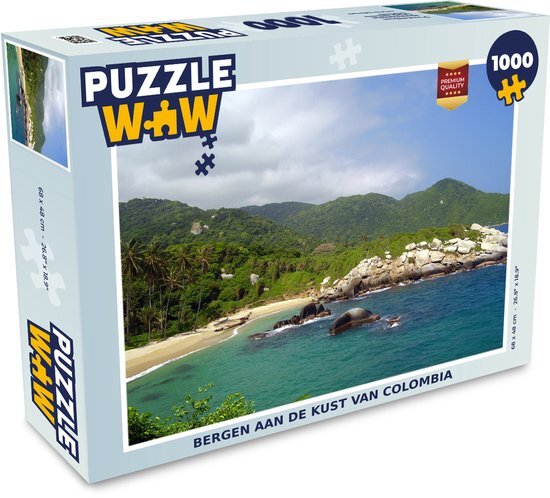 MuchoWow Puzzel Bergen aan de kust van Colombia - Legpuzzel - Puzzel 1000 stukjes volwassenen