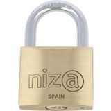 Gedotec Serrure NIZA en acier trempé avec 2 clés, 30 mm