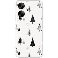 Xiaomi Redmi 13C 5G Beschermende Siliconen Case - Elegante Dennenboom