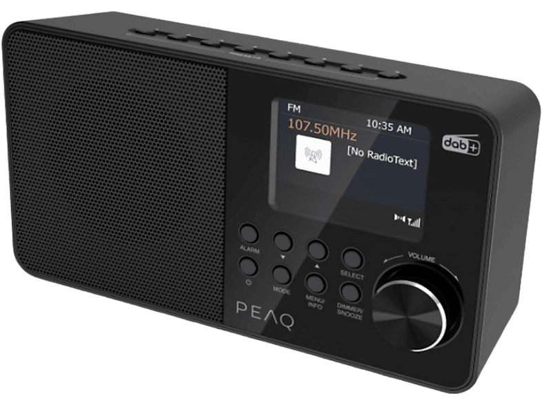 Peaq PDR 55 DAB Radio - Black
