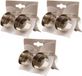 Decoris Theelichthouders - 12x st - Zilver - Metaal - D4,2 x L7,5 cm