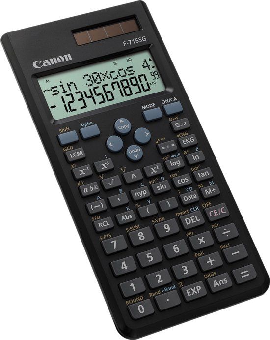 Canon F-715SG Wetenschappelijke rekenmachine Zwart