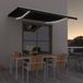 Maison Exclusive - Pare-soleil rétractable manuellement avec éclairage LED, 450x350 cm, anthracite