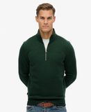 Superdry Sweatshirt Homme Vintage Logo Demi-zip Brodé Vert Taille : L
