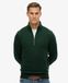 Superdry Sweatshirt Homme Vintage Logo Demi-zip Brodé Vert Taille : XL