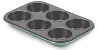 Guardini Bon Ton Bakvorm, muffins, staal, groen water, 6 stuks